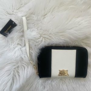 Juicy Couture Black White Wristlet